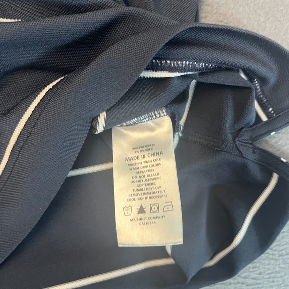 Footjoy Men's XL Multicolor Striped Short Sleeve Golf Polo Shirt Two Tone Logo - Picture 3 of 7